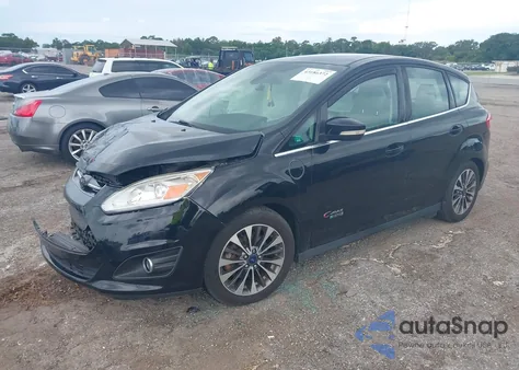 2017 Ford C-Max Energi Titanium из США, поврежденный, VIN 1FADP5FU2HL101299